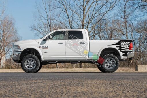 Side Bed Sticker Decal flag Vinyl Dodge Ram 2009 - Present