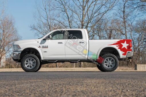 Side Bed Graphic Decal Sticker Dodge Ram 2009 - Present