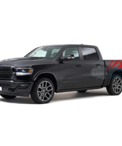 Shred Sticker Bed Decals Graphics Vinyl For Dodge Ram Crew Cab 1500 Red / 2019-Present Side Door