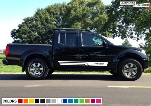 Stripes Vinyl Sticker Graphic Compatible with Nissan Frontier Navara