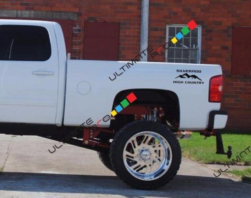 Sticker kit Compatible With Chevrolet Silverado high country