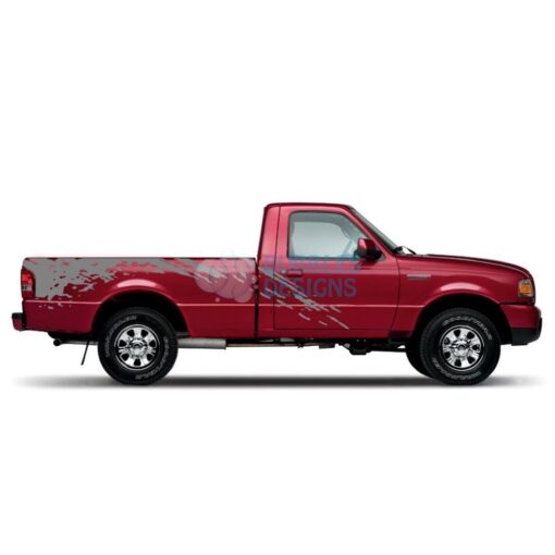 Sticker Design For Ford Ranger Regular Cab 1998 - 2012 Gray