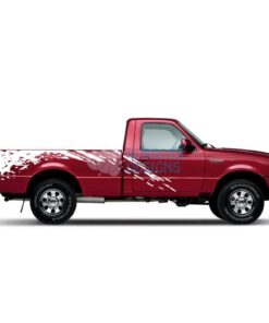 Sticker Design For Ford Ranger Regular Cab 1998 - 2012 White