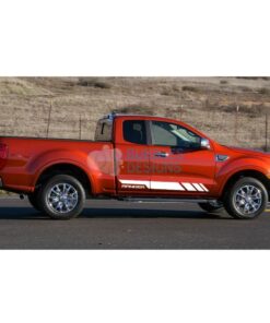 Sticker Vinyl Decal Design For Ford Ranger Super Cab 2011 - Present White