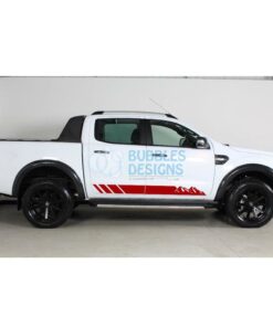 Sticker Vinyl Design For Ford Ranger Double Cab 2011 - Present Red