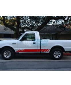 Sticker Vinyl Design For Ford Ranger Regular Cab 1998 - 2012 Red